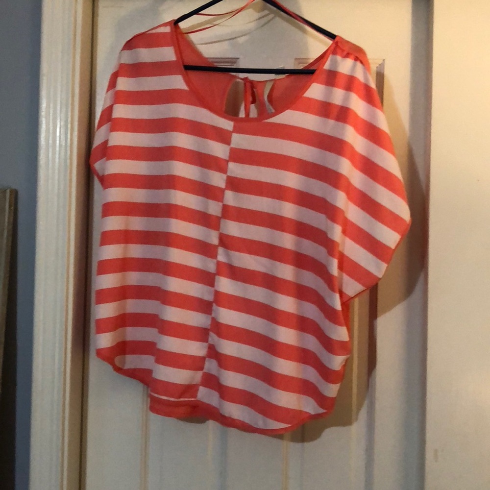 Peach blouse